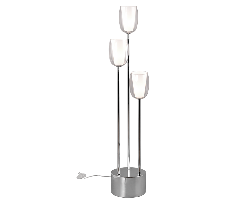 Barret Modern Floor Lamp - Black/Chrome