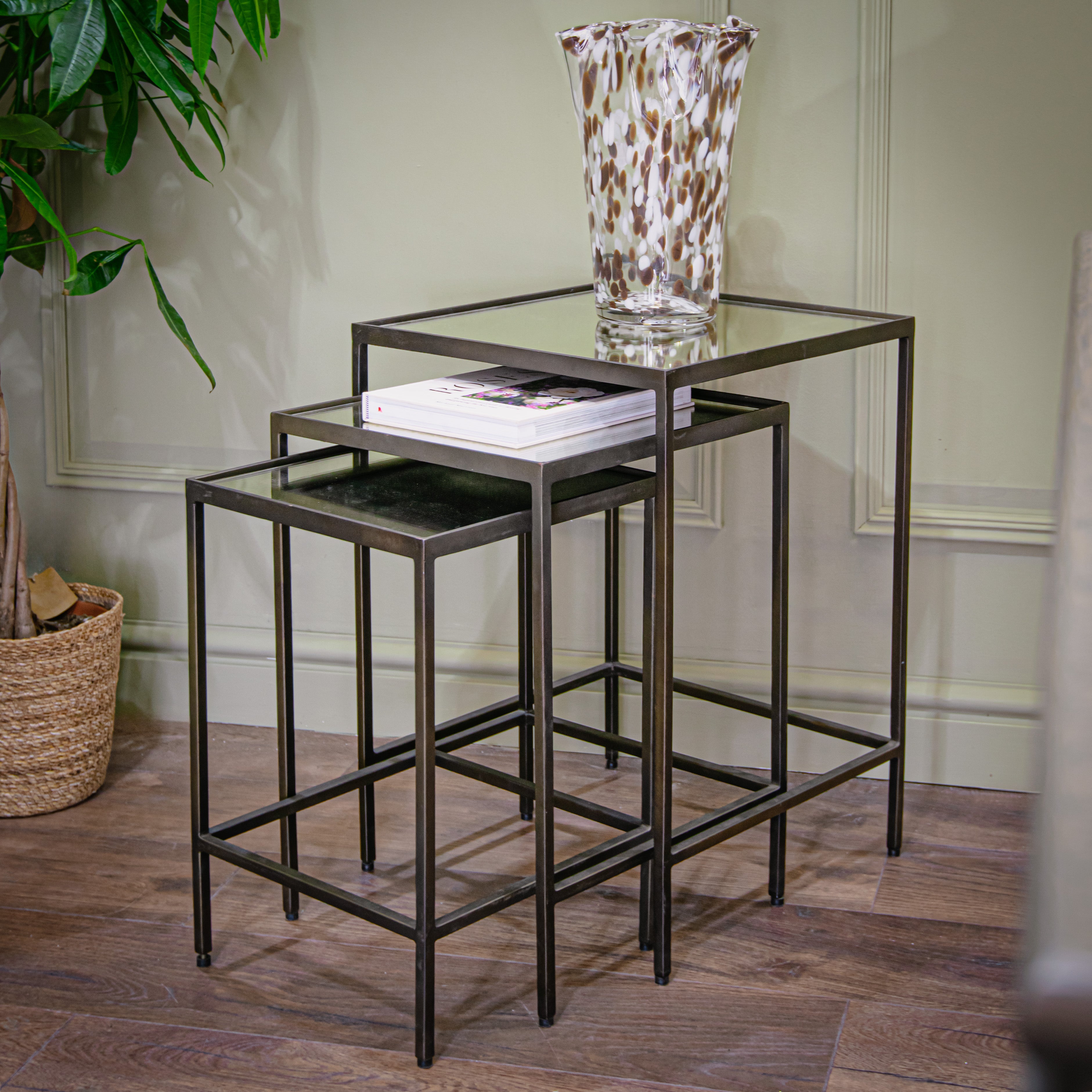 Totaro Nest of Tables - Burnt Bronze