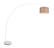 Mansur Arc Floor Lamp - White/Black