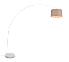 Mansur Arc Floor Lamp - White/Black