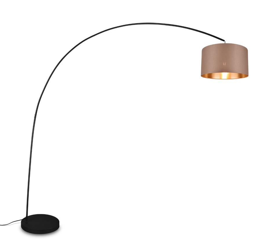 Mansur Arc Floor Lamp - White/Black