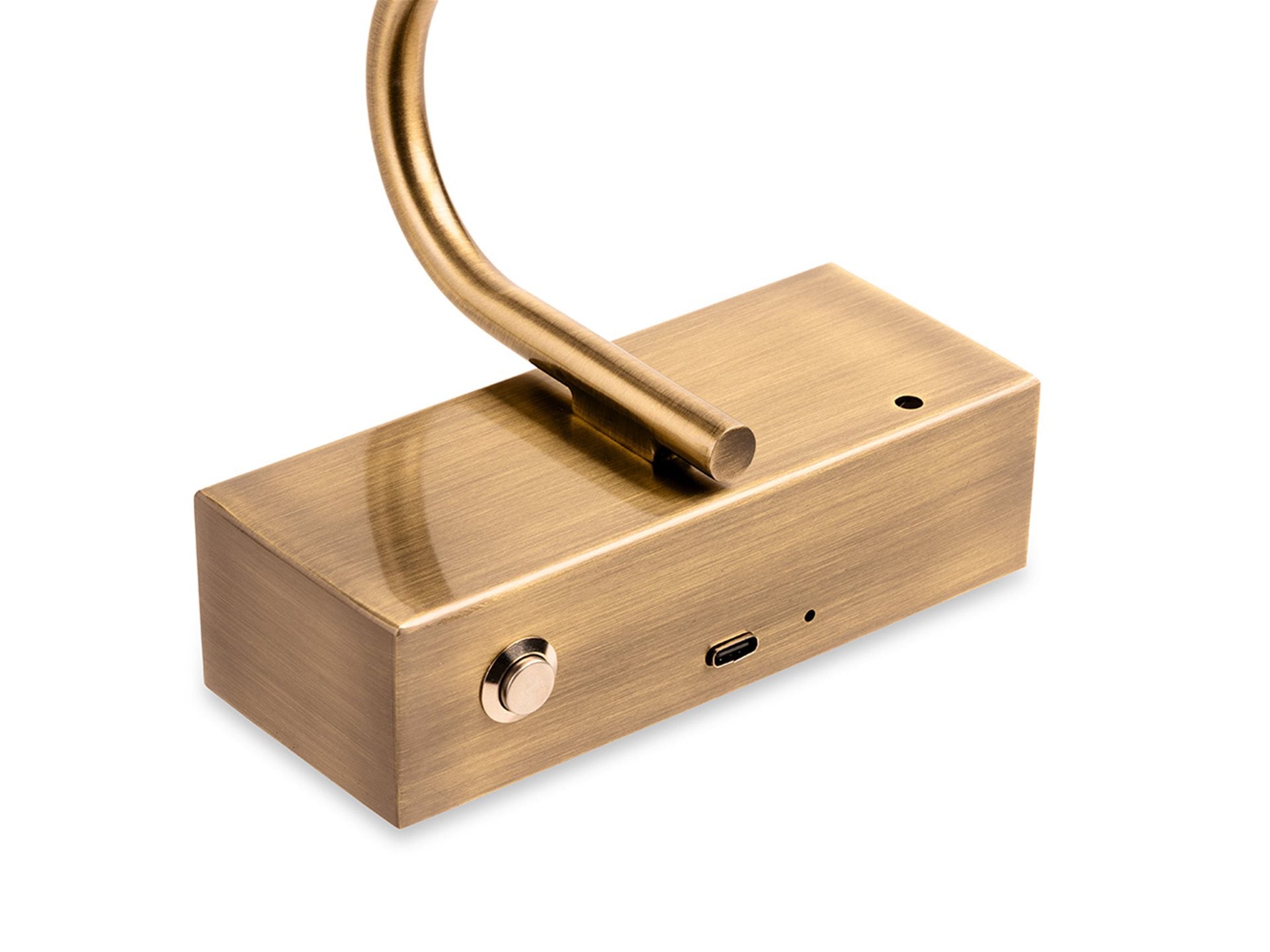 Ilan Rechargeable LED Picture Light- Antique Brass/ Brushed Steel