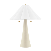 Alana 2Lt Table Lamp - Brass & Ivory