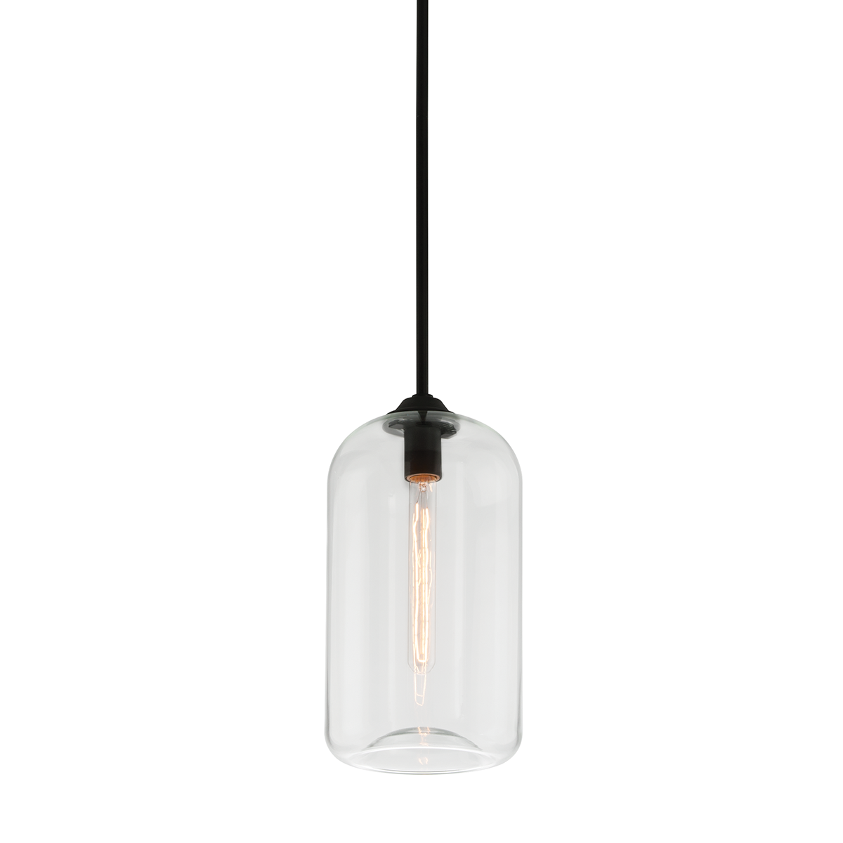 District 1Lt Pendant - Clear/Smoked