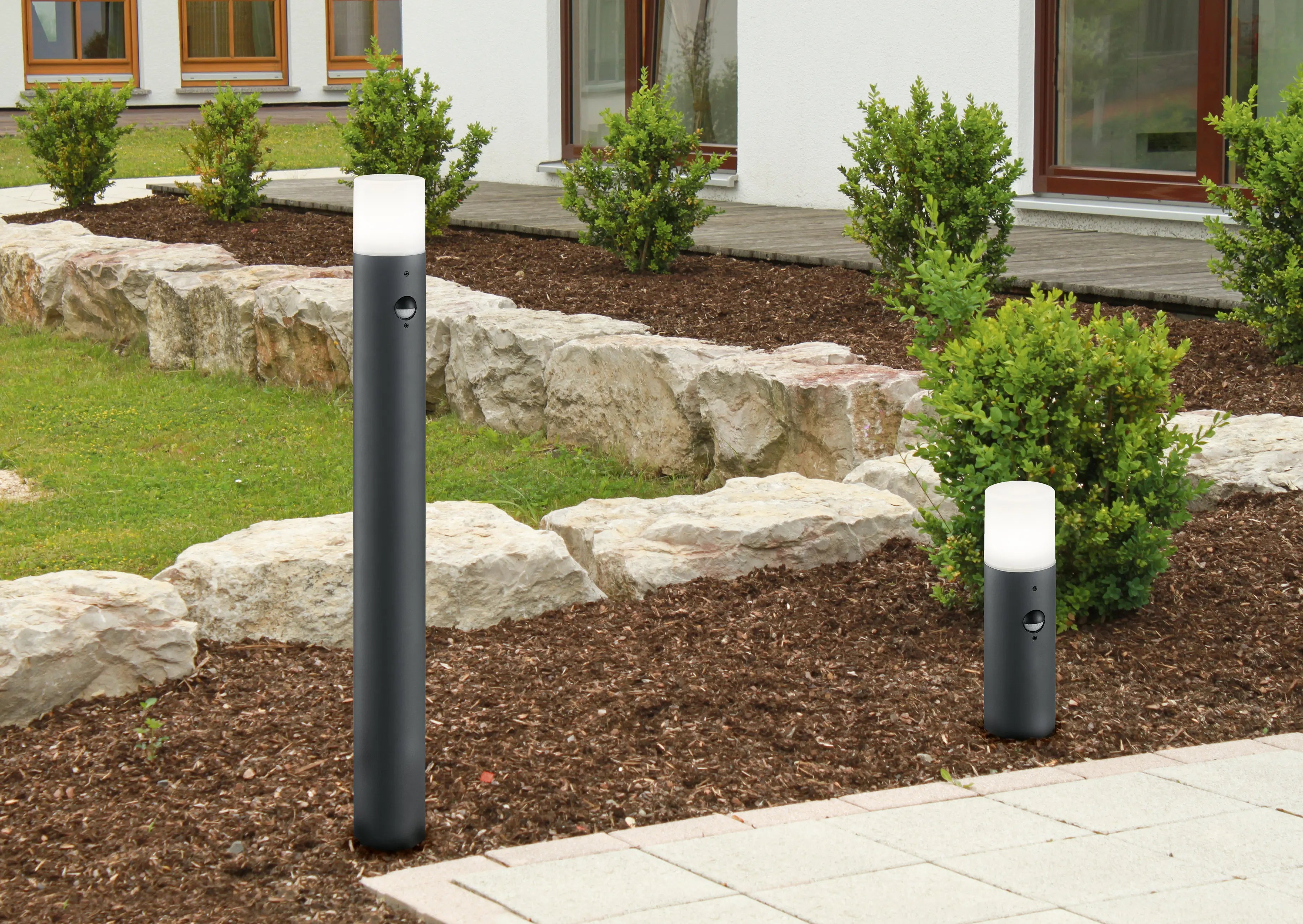 HOOSIC Bollard Light IP44 PIR Motion Sensor