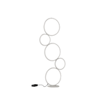 Rondo Modern LED Floor Lamp - White/Black