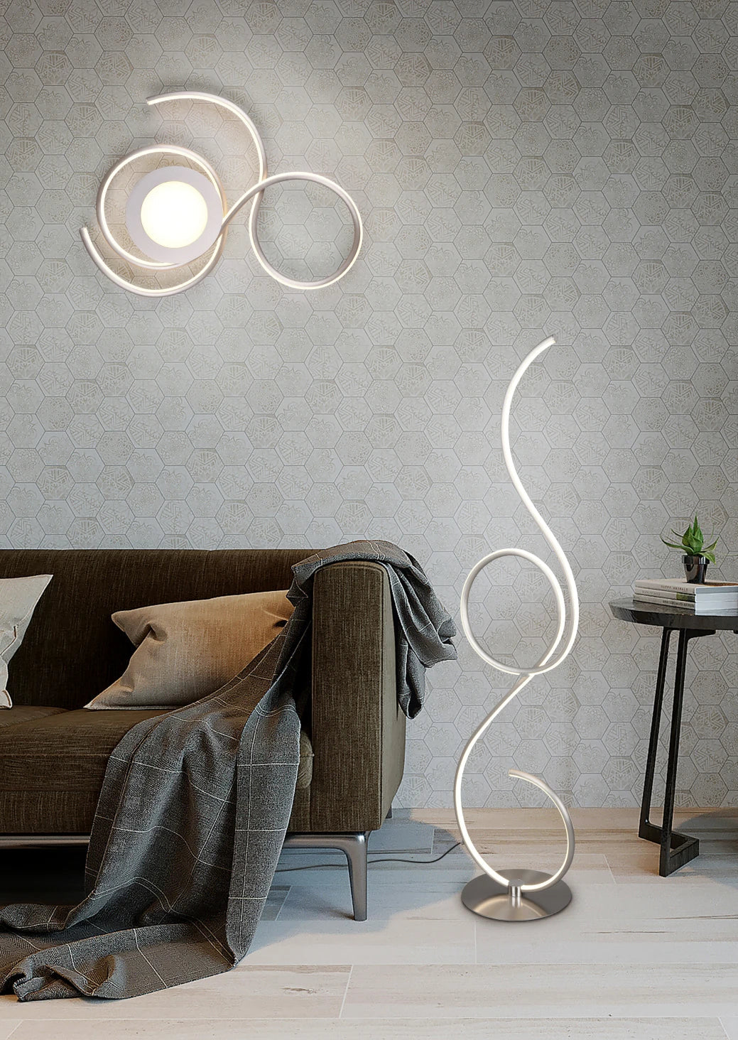 Jive Modern LED Floor Lamp - Various Colours