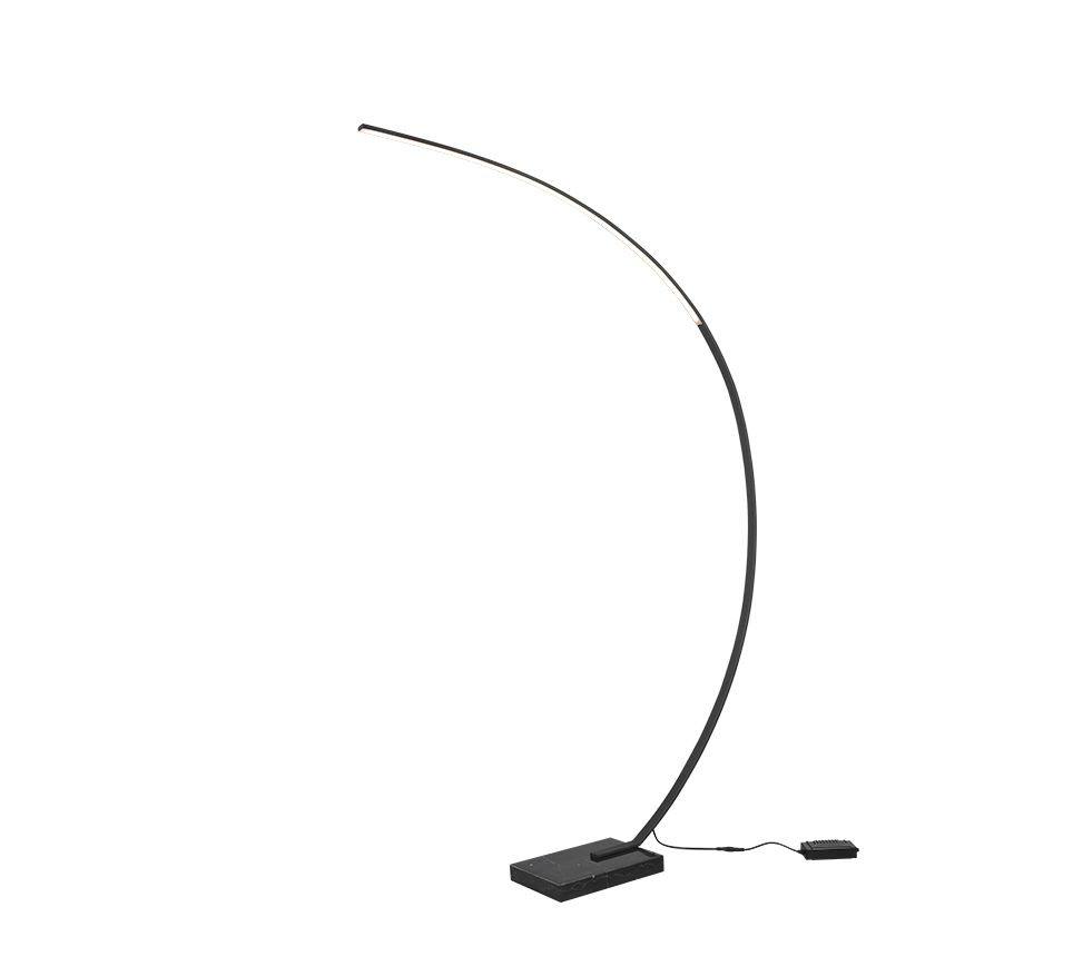Bangkok Modern LED Floor Lamp - Black