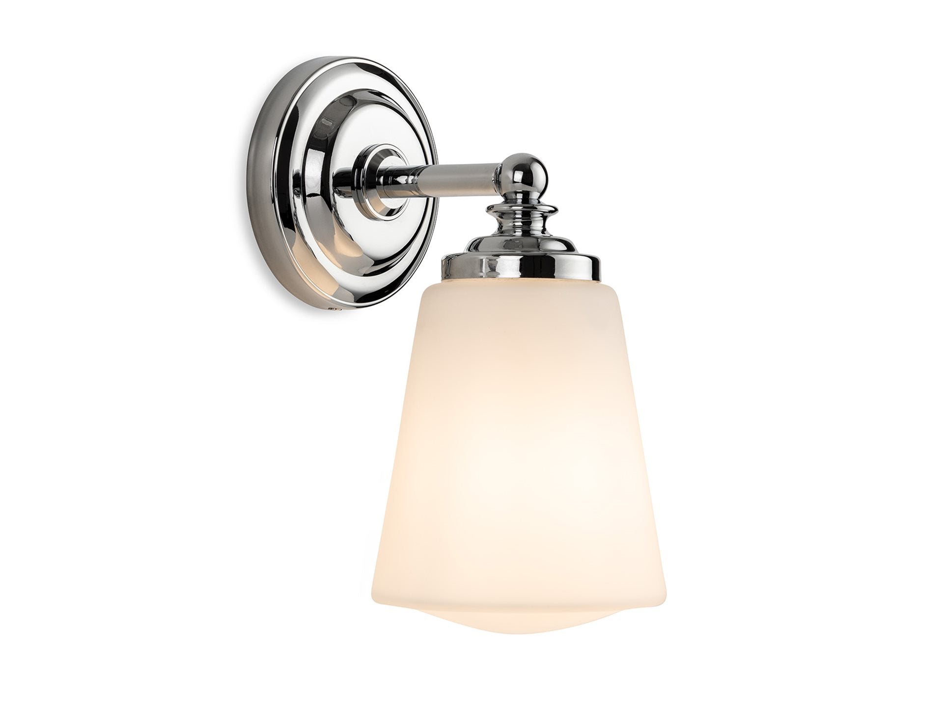 Ocean Wall Light- Chrome with Opal White Glass