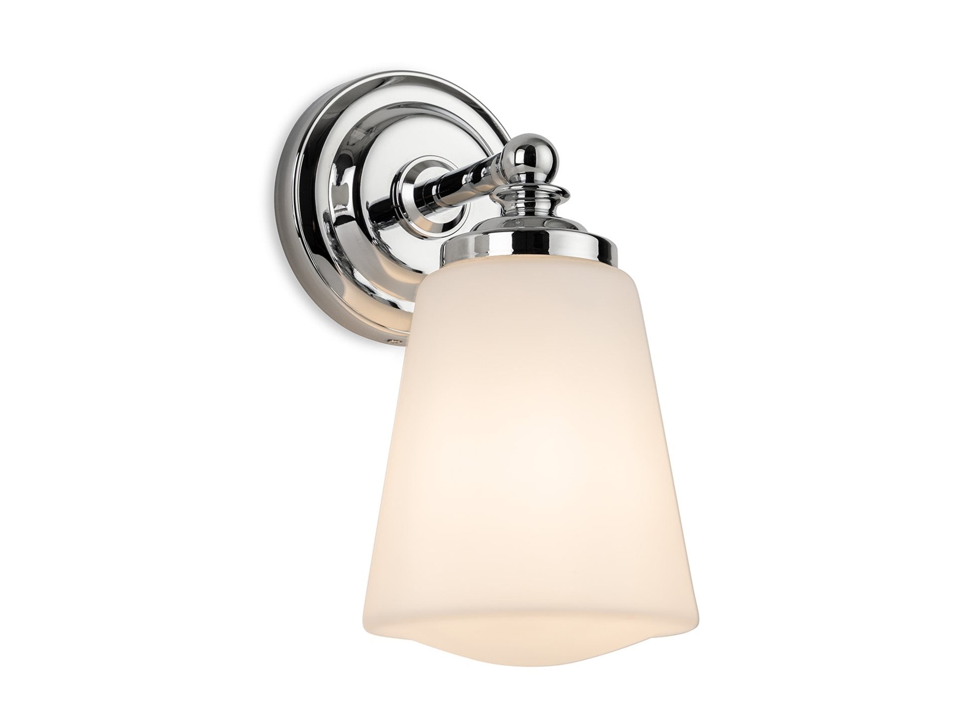 Ocean Wall Light- Chrome with Opal White Glass