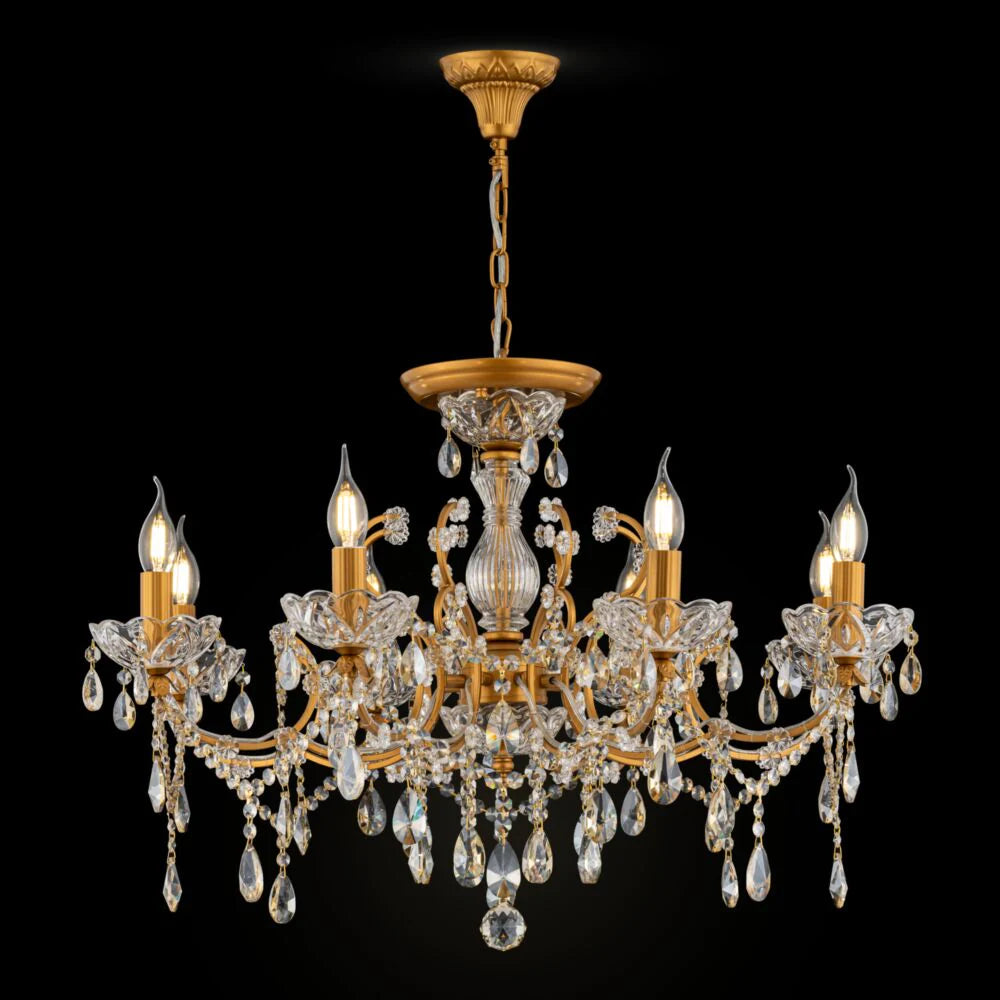 Sevilla 6/8Lt Chandelier - Gold Finish