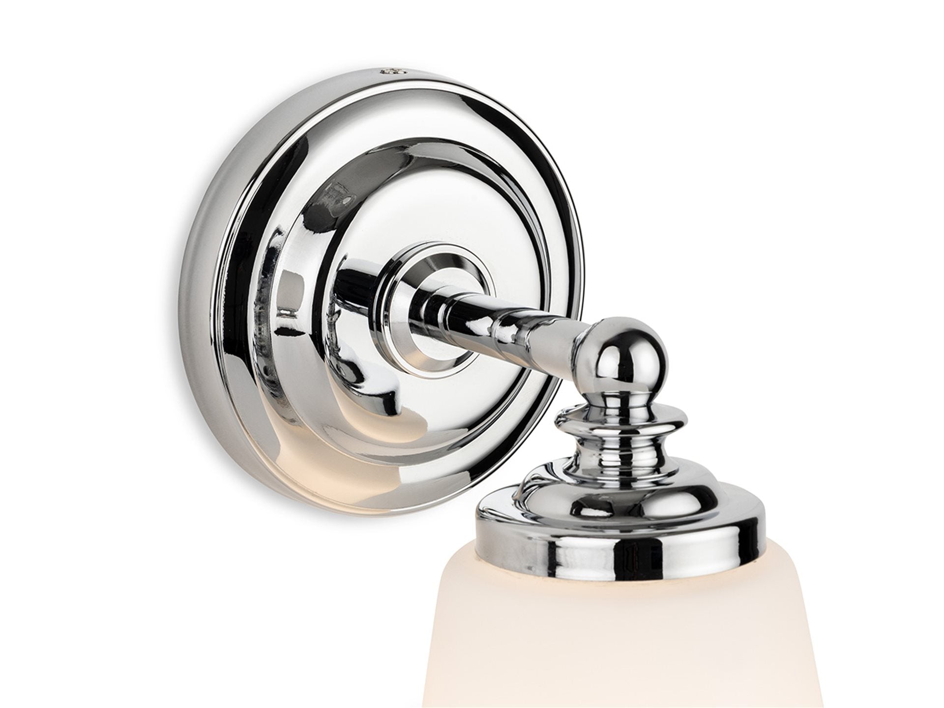 Ocean Wall Light- Chrome with Opal White Glass