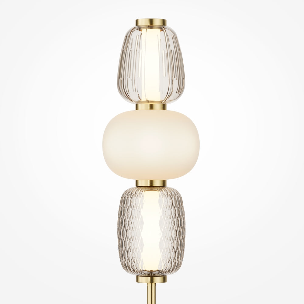 Pattern Table Lamp- Chrome/ Gold Fitting