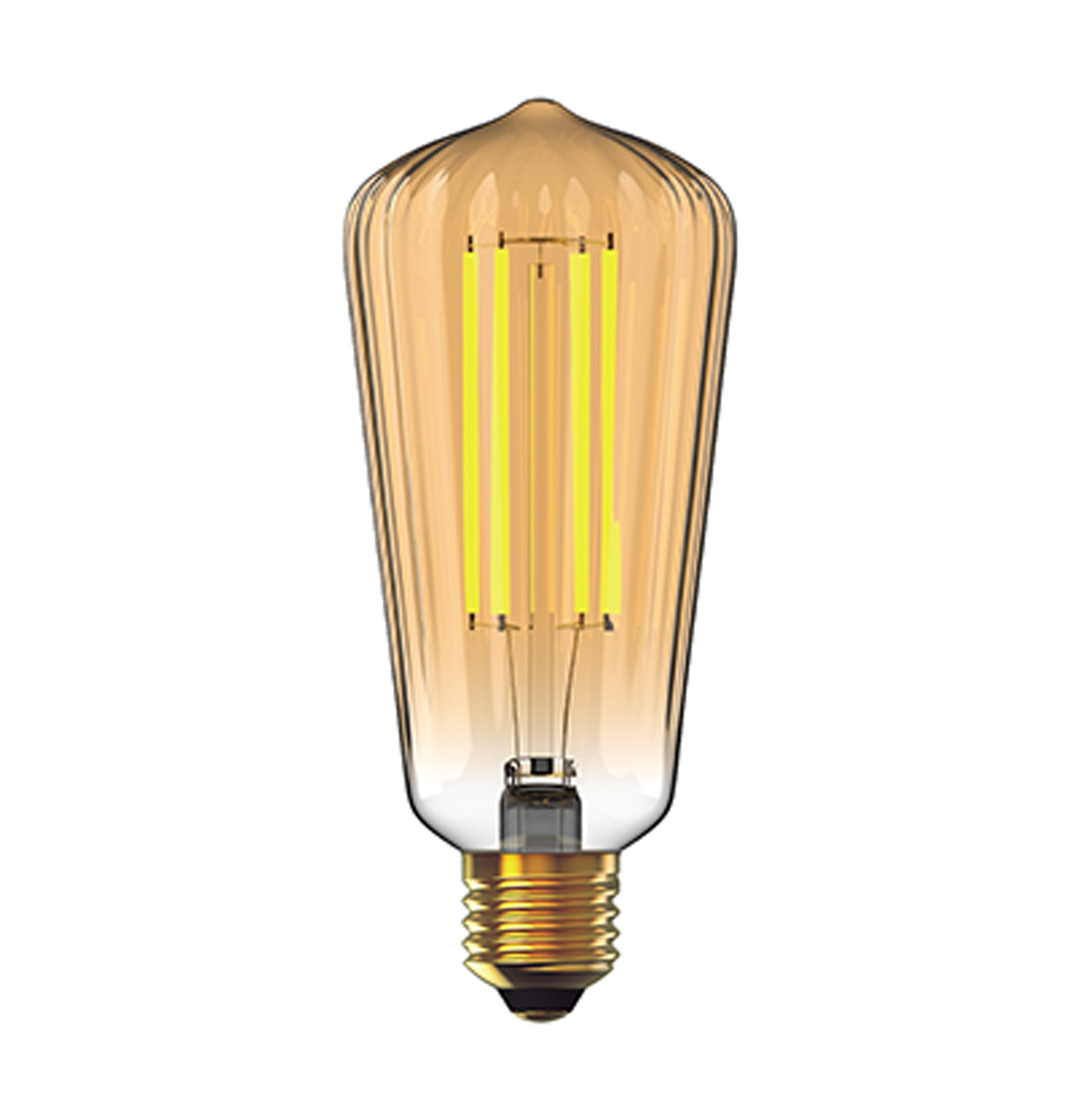E27 Angular Amber Bulbs- Various Finishes