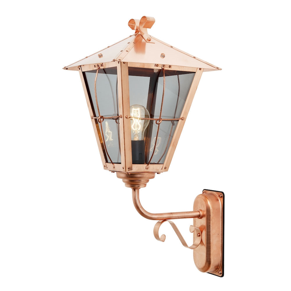 Fenix Up/Down Wall Light Copper E27 IP23