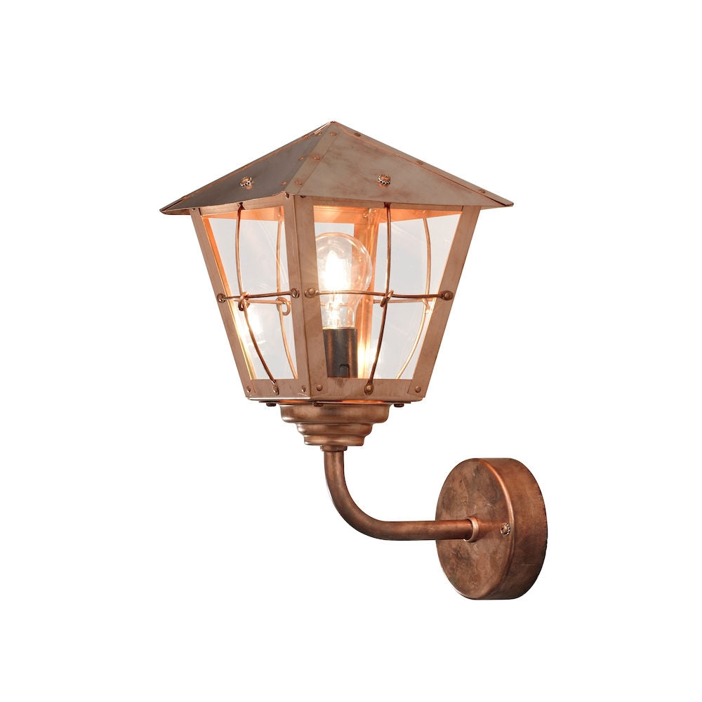 Fenix Up/Down Wall Light Copper E27 IP23