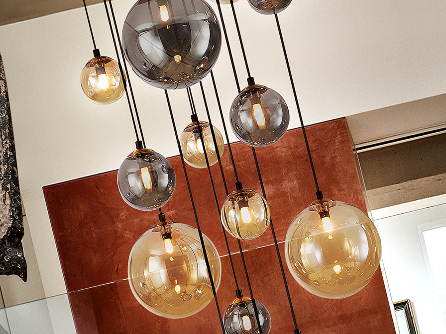 Dark - Lamp 5/9/14Lt Black-Brass G9 Ip20