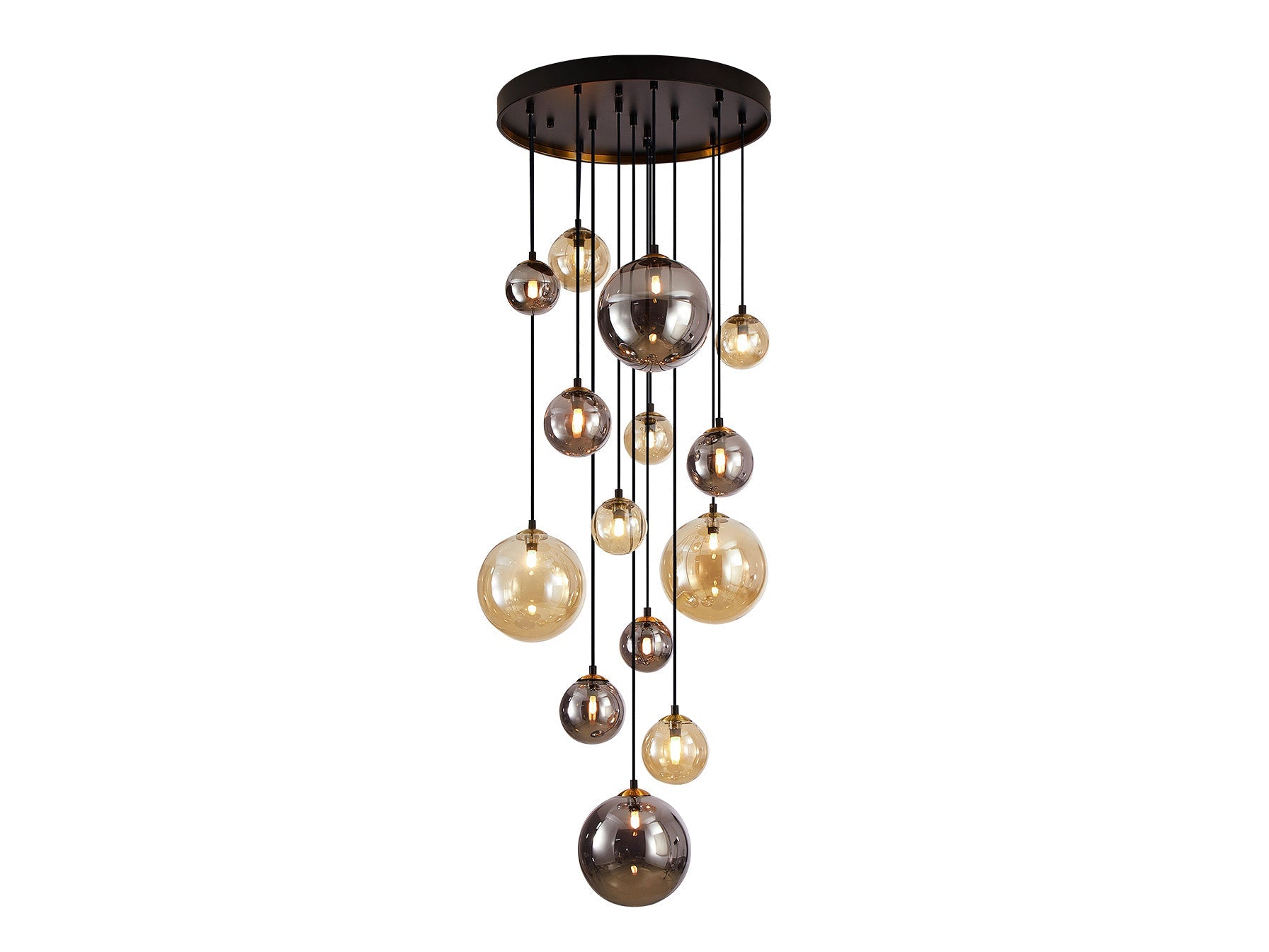 Dark - Lamp 5/9/14Lt Black-Brass G9 Ip20