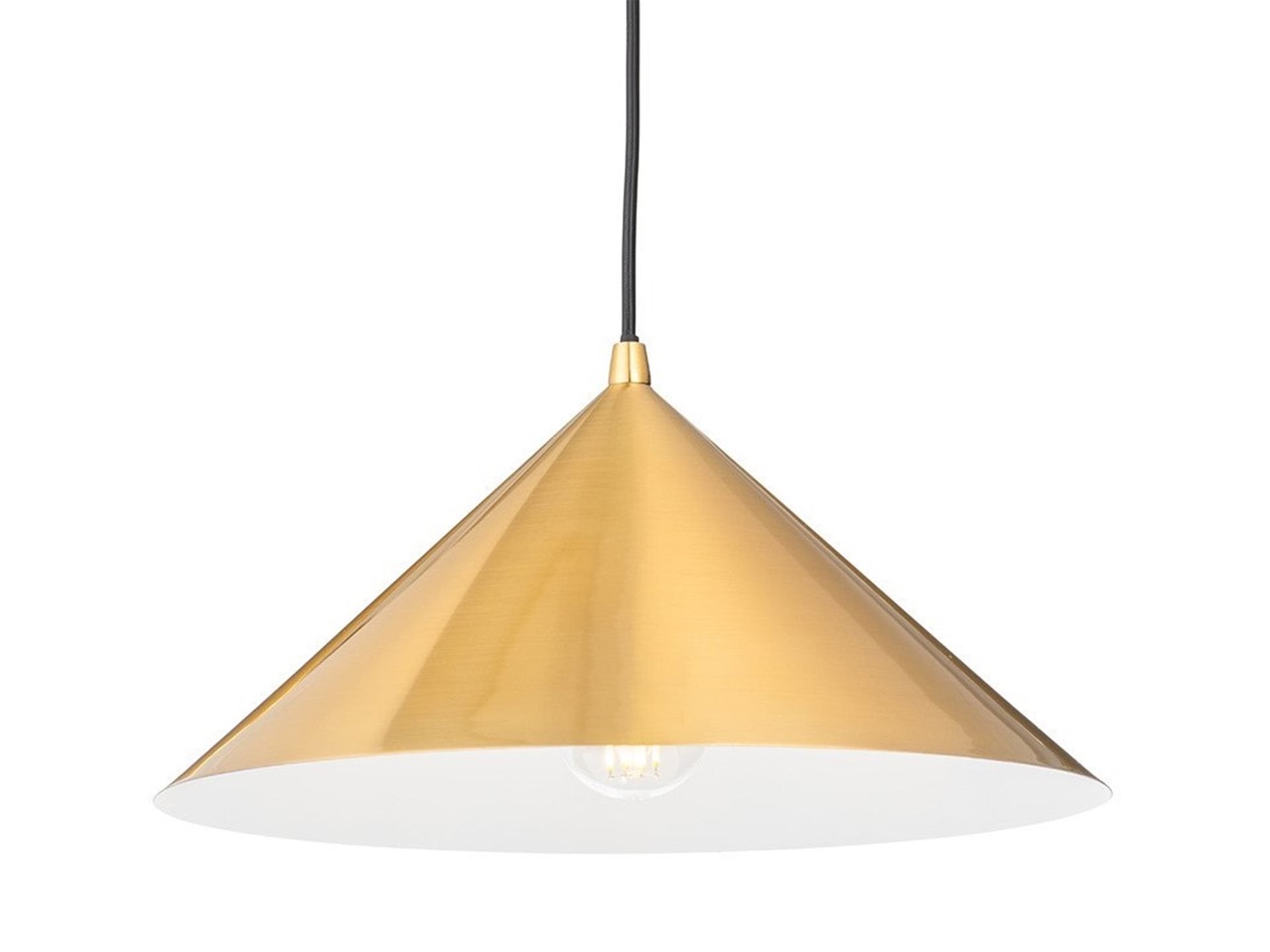Garcia Pendant- Brushed Steel/ Brushed Brass Finishes