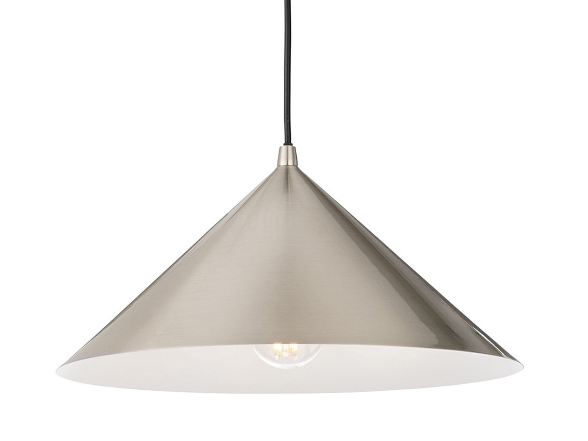 Garcia Pendant- Brushed Steel/ Brushed Brass Finishes