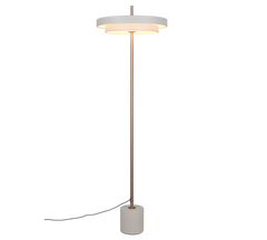 Keaton Floor Lamp- Grey/ Black Gold Finishes