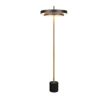 Keaton Floor Lamp- Grey/ Black Gold Finishes