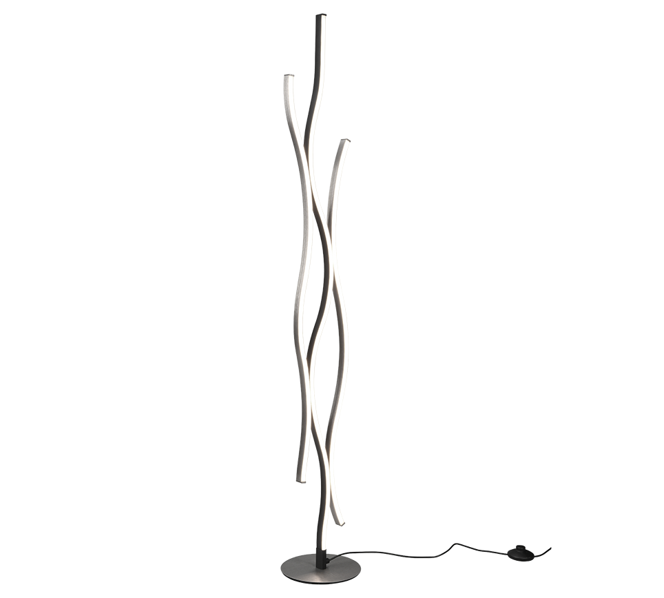 Blaze Modern LED Floor Lamp - Aluminium/Brass