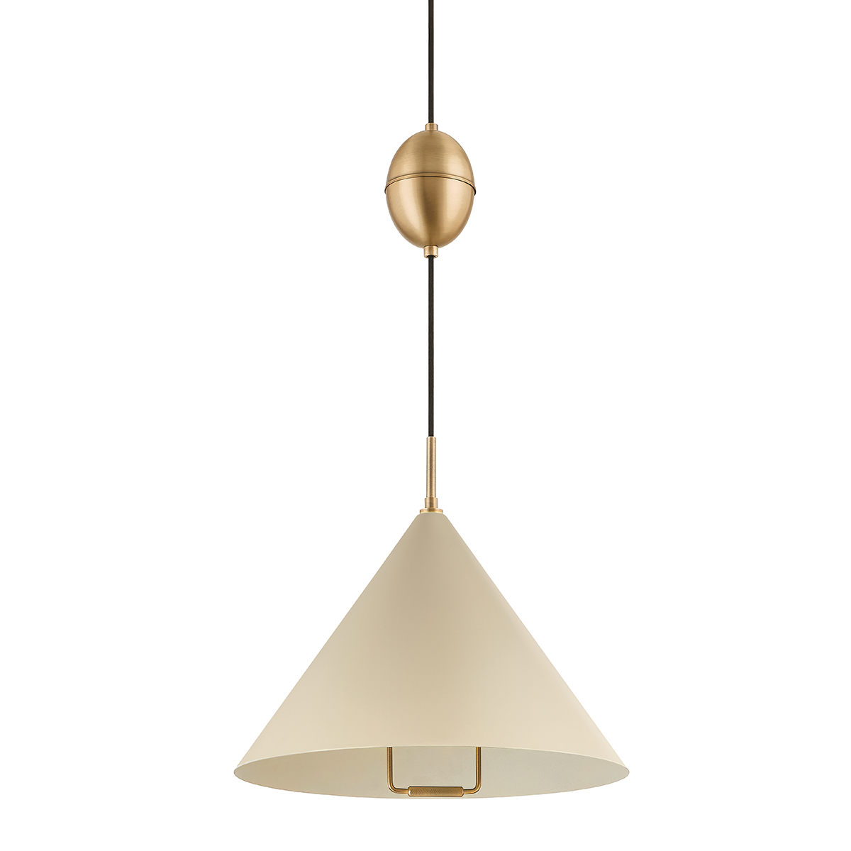Fontana 1Lt Pull-Adjustable Pendant - Sand/Slate Blue