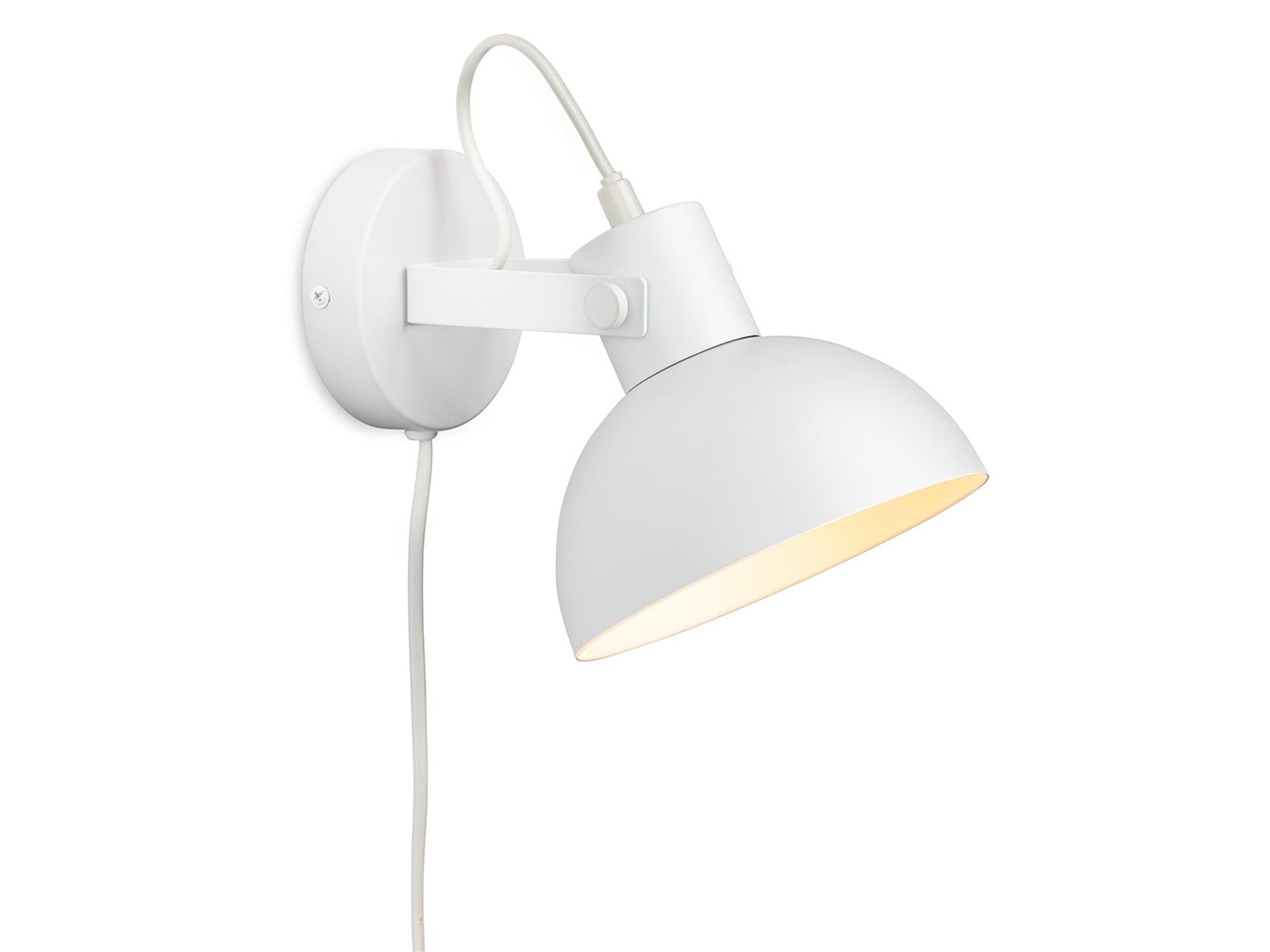 Plug-in Wall Light-  Black/ White