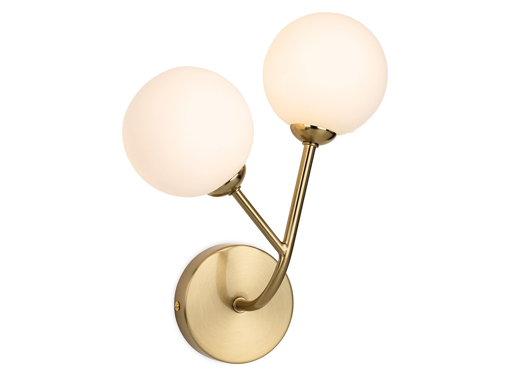 Groves 2Lt Wall Light- Brass/ Chrome Finishes