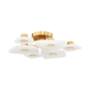 Holmdel LED Semi Flush - Brass