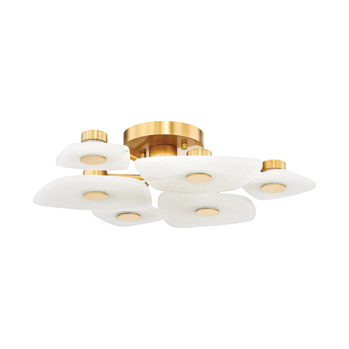 Holmdel LED Semi Flush - Brass