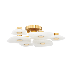 Holmdel LED Semi Flush - Brass