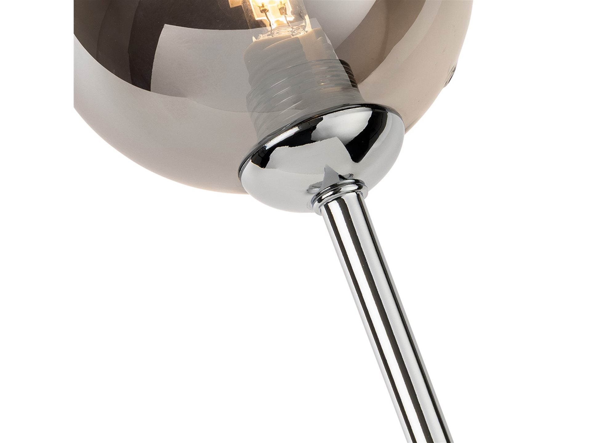 Lando 2lt Wall Light- Brushed Brass/ Chrome