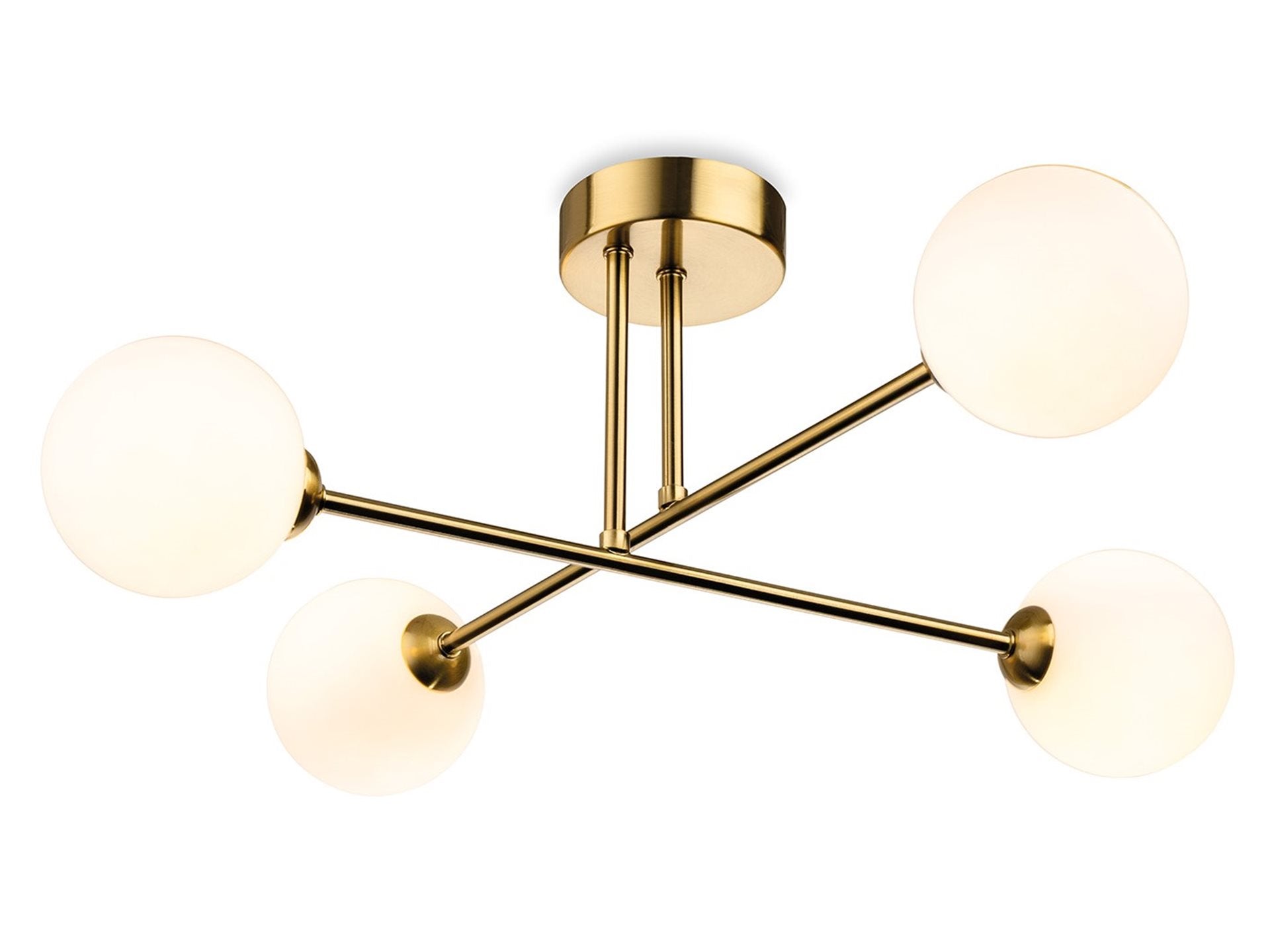 Lando 4lt/ 6lt Flush Ceiling Fitting- Brass/ Chrome
