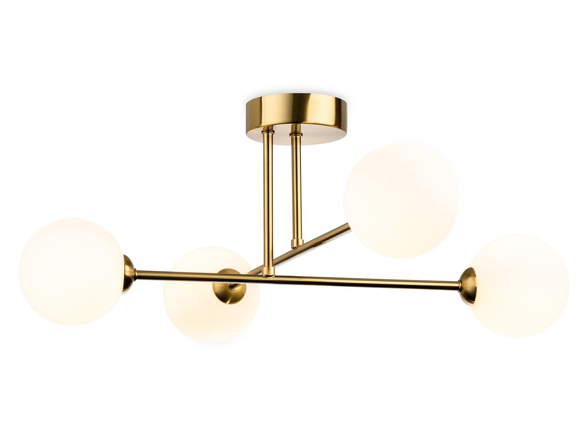 Lando 4lt/ 6lt Flush Ceiling Fitting- Brass/ Chrome
