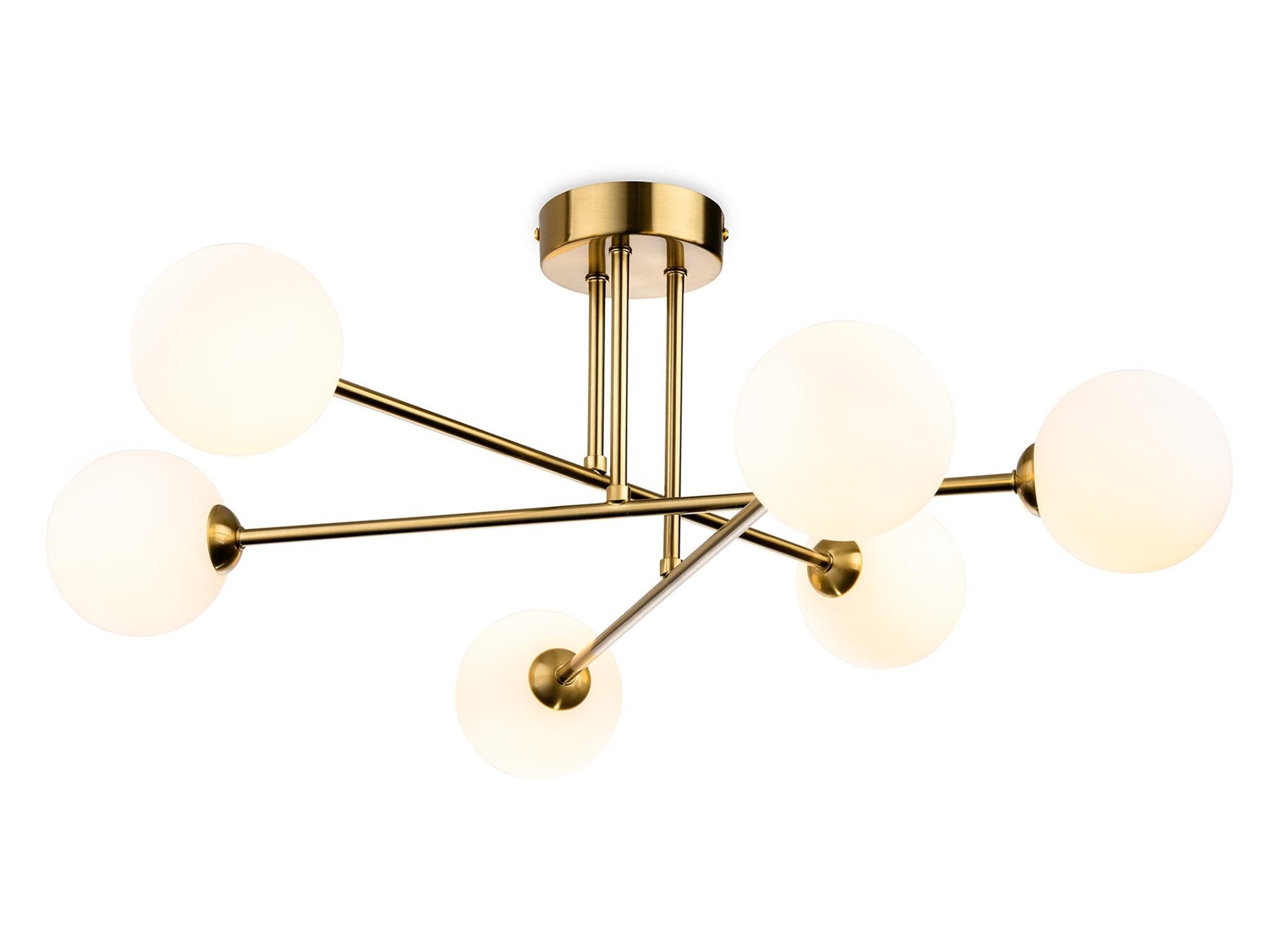 Lando 4lt/ 6lt Flush Ceiling Fitting- Brass/ Chrome