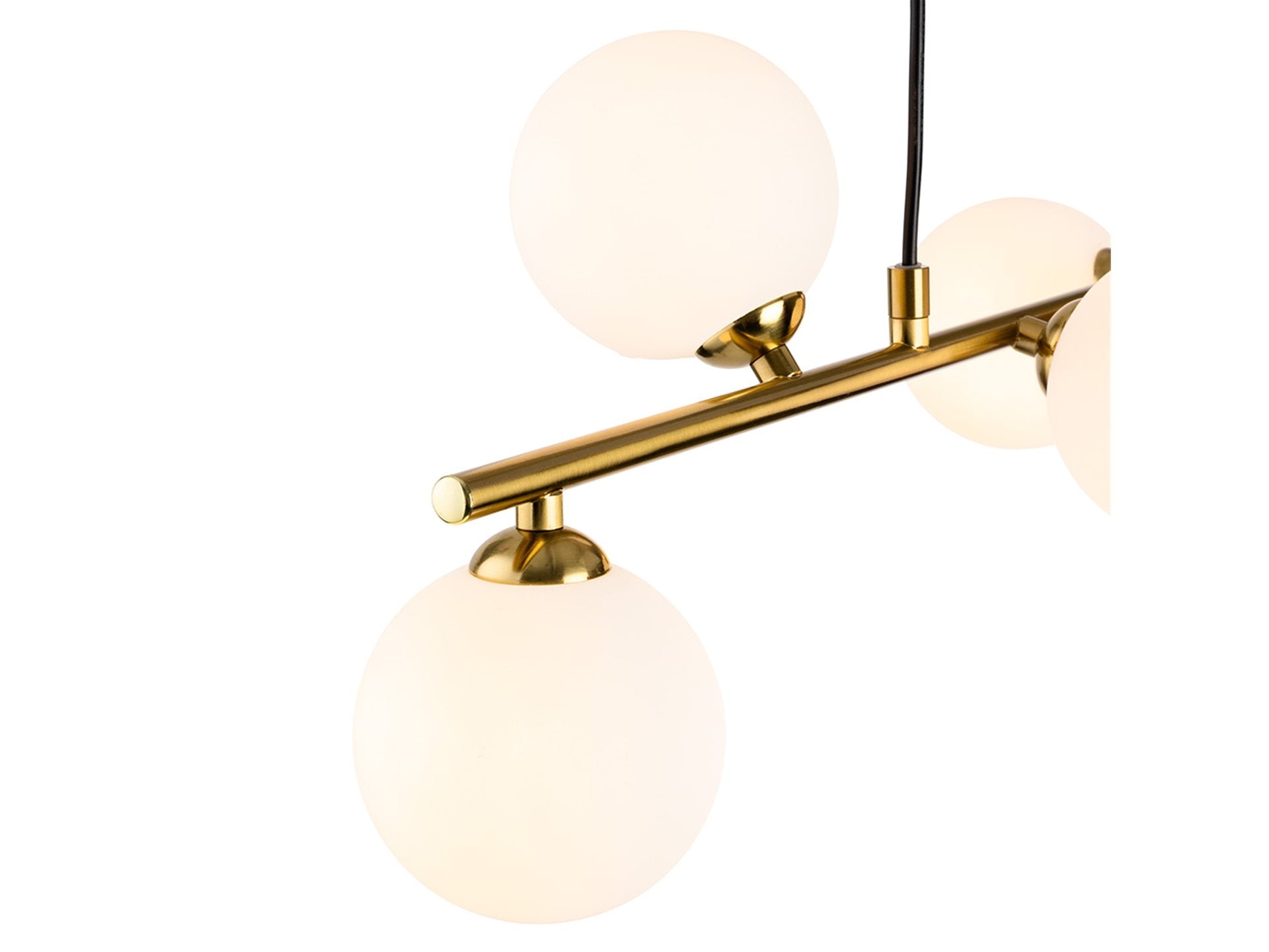 Lando 6 Light Pendant- Brushed Brass/ Chrome
