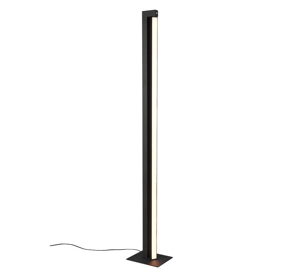 Seeker Modern LED Floor Lamp - Black/Grey