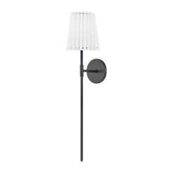 Demi 1Lt Wall Sconce -  Aged Brass/Black