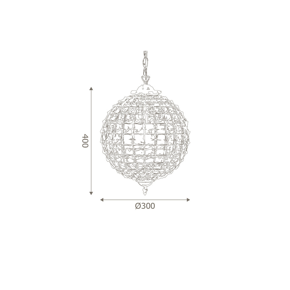 Ballon Crystal Ceiling Light In Various Sizes & Finishes