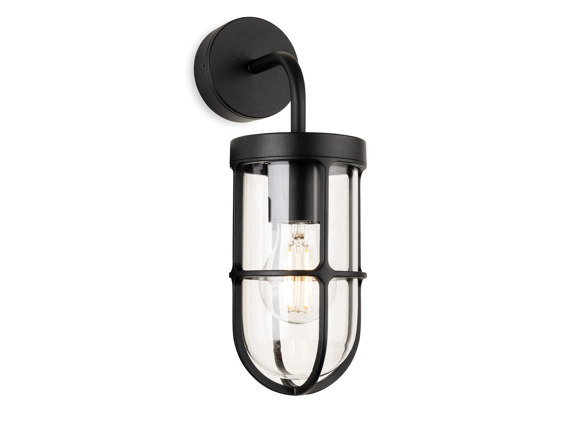 Bowen Wall Light- Black/ Rustic Brown Finishes