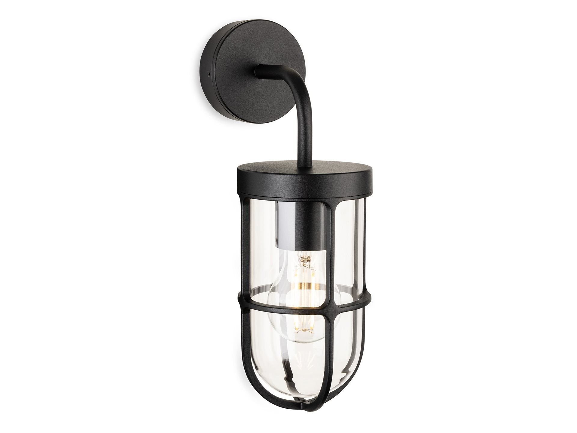 Bowen Wall Light- Black/ Rustic Brown Finishes