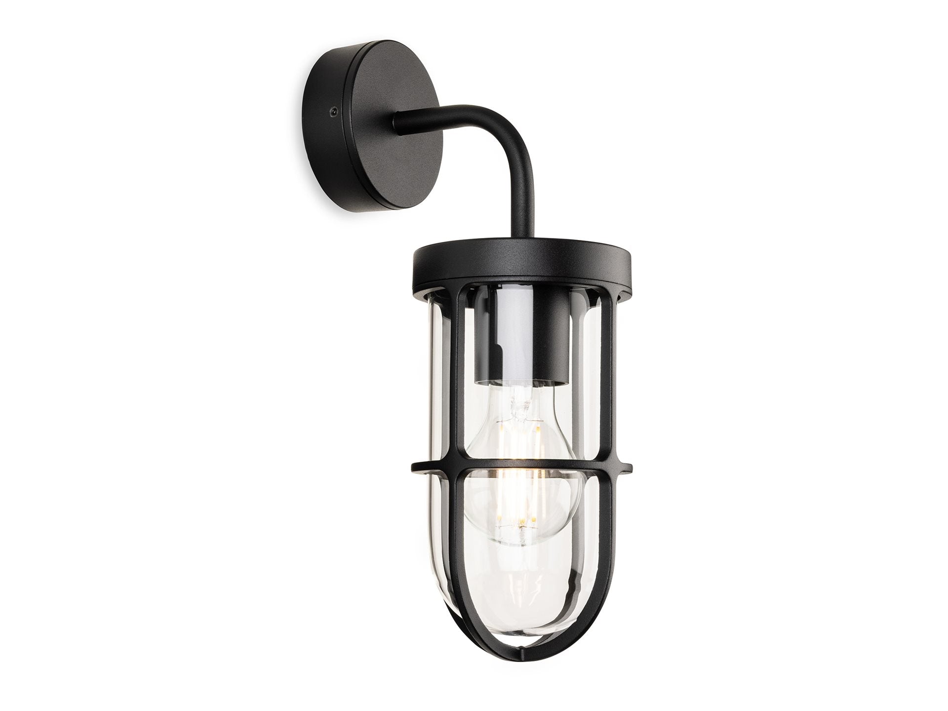 Bowen Wall Light- Black/ Rustic Brown Finishes