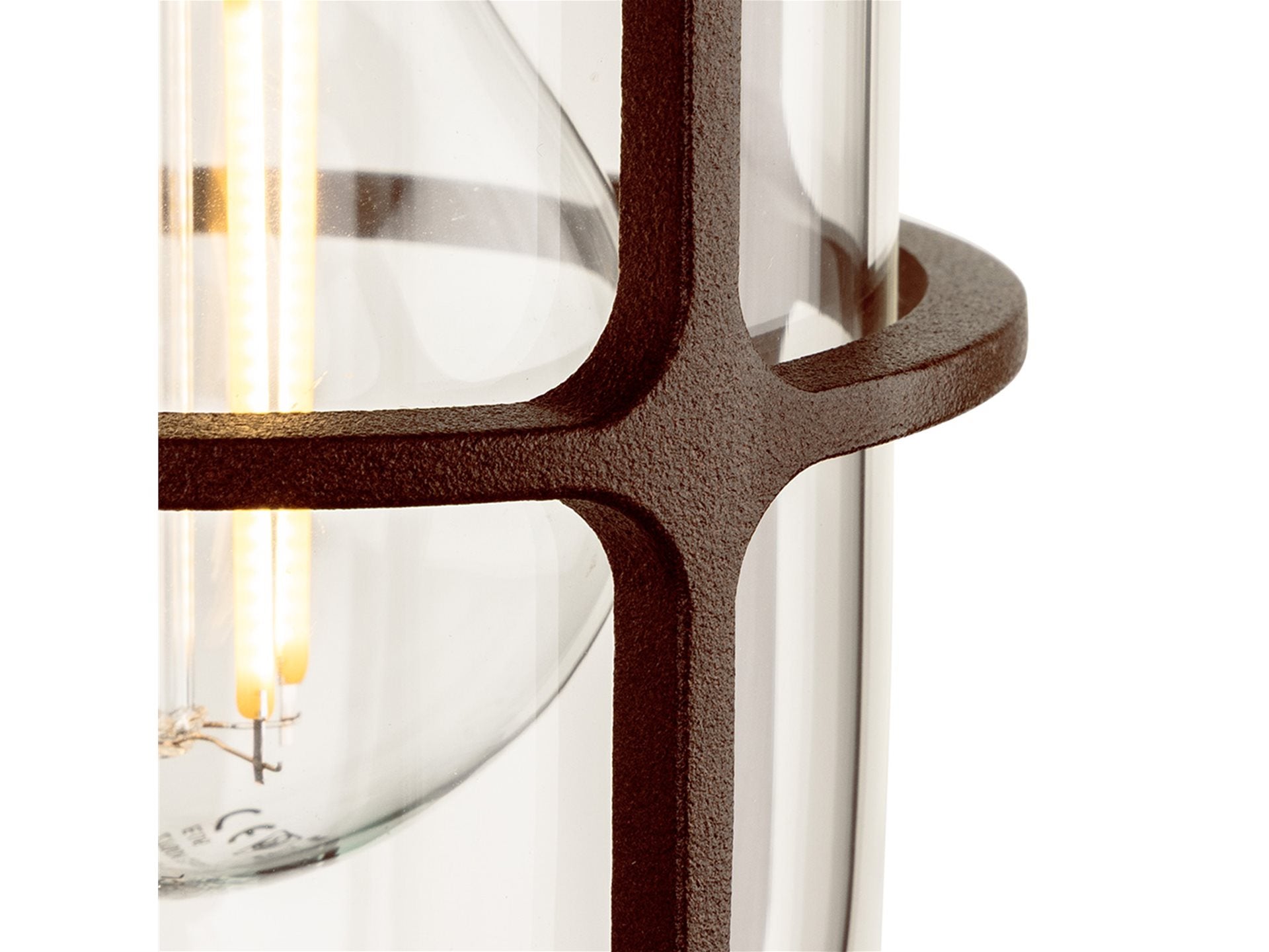 Bowen Wall Light- Black/ Rustic Brown Finishes