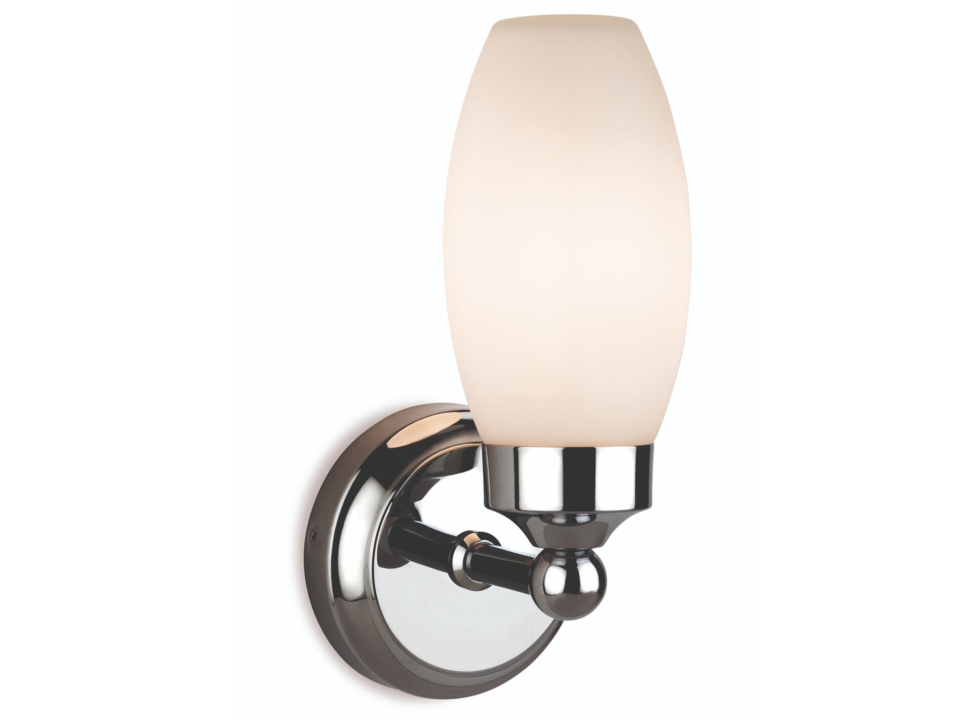 Reef Single Wall Light- Chrome with Opal Glass