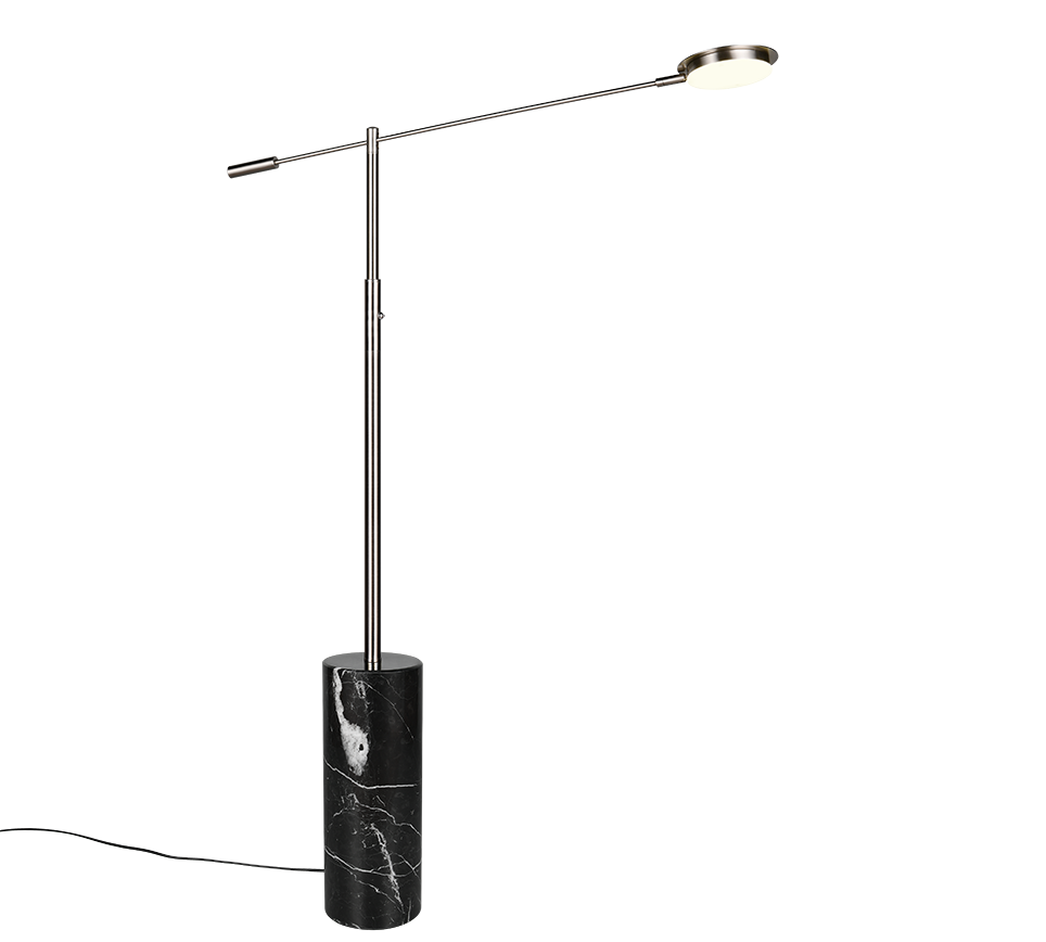 Fiore Floor lamp- Black/ Nickel Finishes