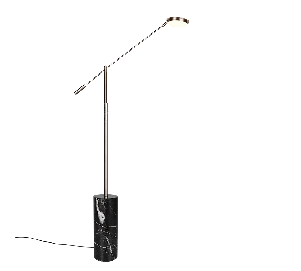 Fiore Floor lamp- Black/ Nickel Finishes