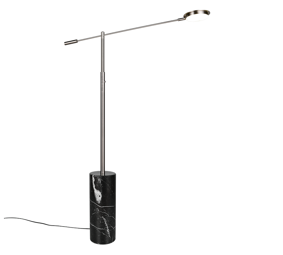 Fiore Floor lamp- Black/ Nickel Finishes