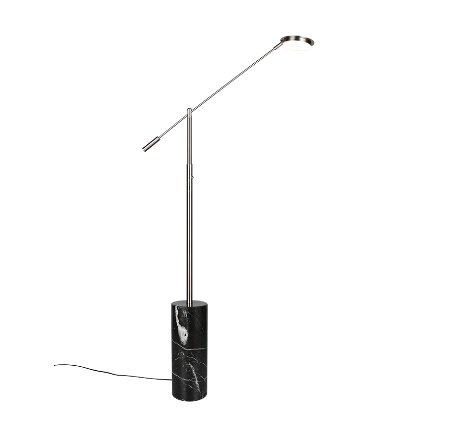 Fiore Floor lamp- Black/ Nickel Finishes